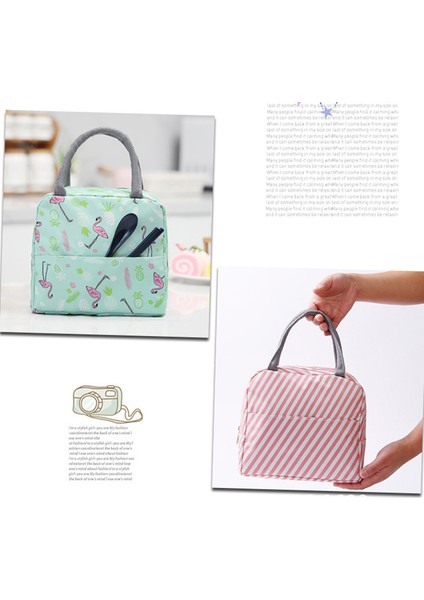 No.12 Tarzı Kalınlaşmış Alüminyum Folyo Taşınabilir Öğle Yemeği Çantası Termal Yalıtımlı Yemek Kabı Tote Soğutucu Çanta Gıda Çanta Kadın Uygun Kutu Tote (Yurt Dışından) fırsatları