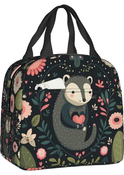 No.2 Tarzı 22X20X13CM Opossum Sevgililer Taşınabilir Öğle Yemeği Kutuları Kadın Çok Fonksiyonlu Hayvan Pet Termal Soğutucu Gıda Yalıtımlı Öğle Yemeği Çantası Ofis Çalışması (Yurt Dışından) fiyatları