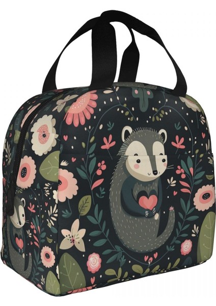 No.2 Tarzı 22X20X13CM Opossum Sevgililer Taşınabilir Öğle Yemeği Kutuları Kadın Çok Fonksiyonlu Hayvan Pet Termal Soğutucu Gıda Yalıtımlı Öğle Yemeği Çantası Ofis Çalışması (Yurt Dışından) modelleri