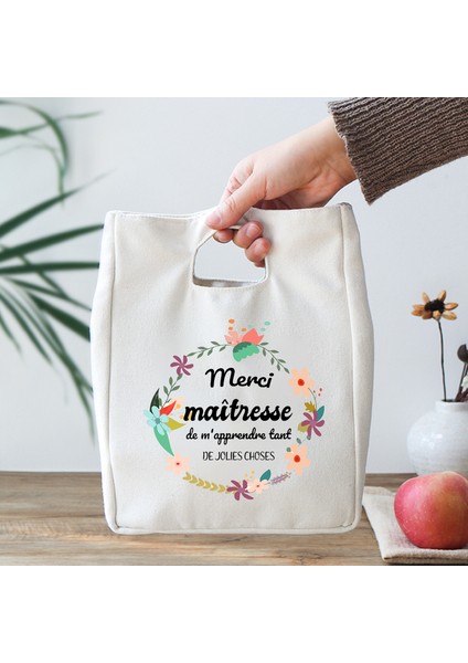 9MERCHO009 Tarzı Merci Maitresse Baskı Yalıtımlı Soğutucu Çanta Saklama Çantası Taşınabilir Çanta Katlanır Yalıtım Çantası Çocuklar Kamp Öğle Yemeği Çantası (Yurt Dışından) fırsatları