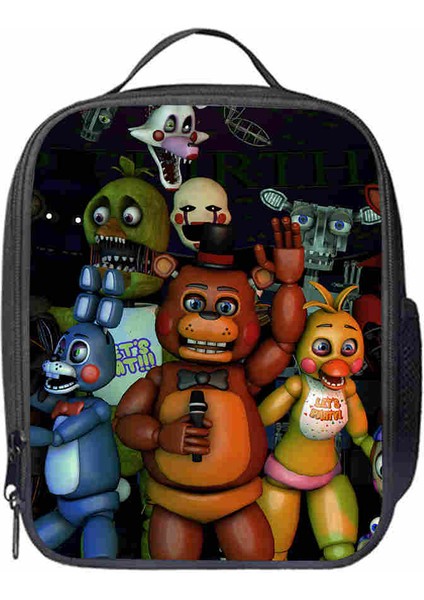 D Tarzı Fnaf Öğle Yemeği Çantası Özelleştirilmiş Freddy Kadın Erkek Gençler Erkek Kız Çocuk Chica Foxy Okul Termal Soğutucu Yalıtımlı Tote Kutu (Yurt Dışından) indirimleri