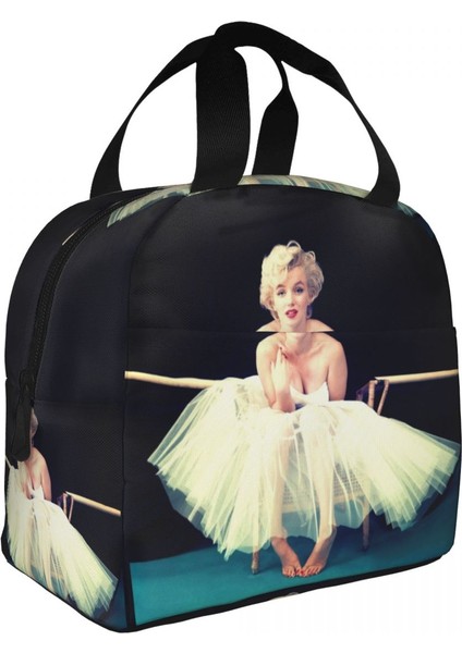 No.15 Tarzı 22X20X13CM Pop Art Altın Warhol Öğle Yemeği Çantası Taşınabilir Termal Yalıtımlı Soğutucu Altın Kız Monroe Yemek Kabı Kadınlar Için Kamp Gıda Çantaları (Yurt Dışından)