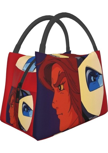 No.17 Tarzı Ufo Robot Goldorak Grendizer Termal Yalıtımlı Öğle Yemeği Çantaları Kadın Anime Mekanik Savaşçı Yeniden Kullanılabilir Öğle Yemeği Çantası Yemek Yiyecek Kutusu (Yurt Dışından)