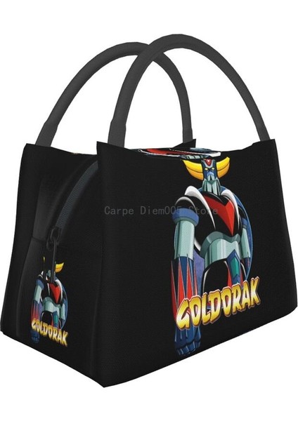 No.17 Tarzı Ufo Robot Goldorak Grendizer Termal Yalıtımlı Öğle Yemeği Çantaları Kadın Anime Mekanik Savaşçı Yeniden Kullanılabilir Öğle Yemeği Çantası Yemek Yiyecek Kutusu (Yurt Dışından)