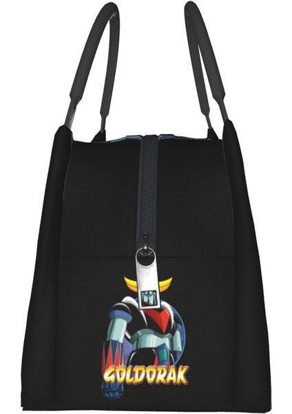No.17 Tarzı Ufo Robot Goldorak Grendizer Termal Yalıtımlı Öğle Yemeği Çantaları Kadın Anime Mekanik Savaşçı Yeniden Kullanılabilir Öğle Yemeği Çantası Yemek Yiyecek Kutusu (Yurt Dışından)