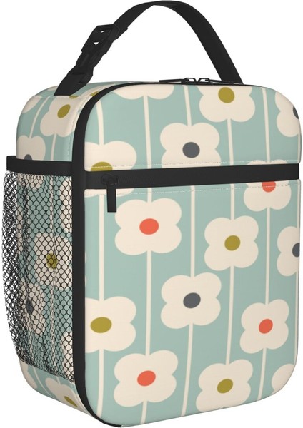 No.9 Stili 26X21X11CM Orla Kiely Iskandinav Çiçekler Yeniden Kullanılabilir Yemek Kabı Kadın Çok Fonksiyonlu Soğutucu Termal Gıda Yalıtımlı Öğle Yemeği Çantası Ofis Çalışması (Yurt Dışından)