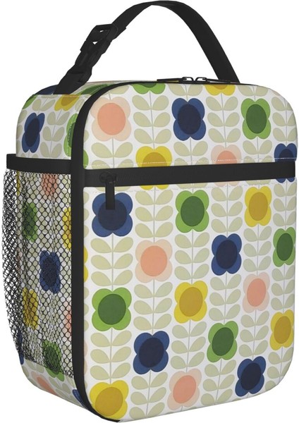 No.9 Stili 26X21X11CM Orla Kiely Iskandinav Çiçekler Yeniden Kullanılabilir Yemek Kabı Kadın Çok Fonksiyonlu Soğutucu Termal Gıda Yalıtımlı Öğle Yemeği Çantası Ofis Çalışması (Yurt Dışından) fiyatları
