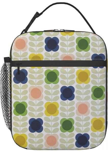 No.9 Stili 26X21X11CM Orla Kiely Iskandinav Çiçekler Yeniden Kullanılabilir Yemek Kabı Kadın Çok Fonksiyonlu Soğutucu Termal Gıda Yalıtımlı Öğle Yemeği Çantası Ofis Çalışması (Yurt Dışından) modelleri