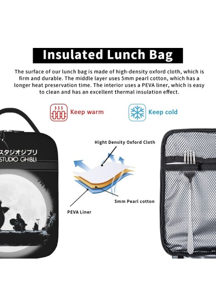 No.1 Stili 21X11X26CM Totoro Termal Yalıtımlı Öğle Yemeği Çantaları Seyahat Öğle Yemeği Soğutucu Için Taşınabilir Kutu Termal Öğle Yemeği Kutusu (Yurt Dışından) modelleri
