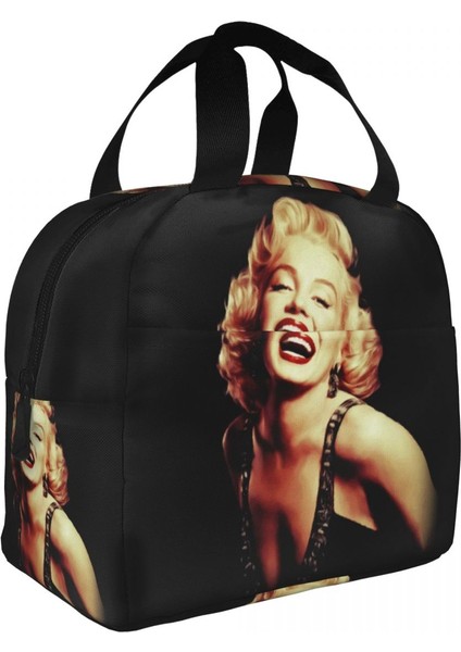 No.17 Tarzı 22X20X13CM Pop Art Altın Warhol Öğle Yemeği Çantası Taşınabilir Termal Yalıtımlı Soğutucu Altın Kız Monroe Yemek Kabı Kadınlar Için Kamp Gıda Çantaları (Yurt Dışından)