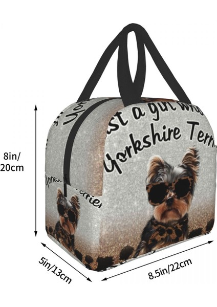 No.19 Tarzı 22X20X13CM Sadece Yorkies'i Seven Bir Kız Termal Yalıtımlı Öğle Yemeği Çantası Yorkshire Terrier Yeniden Kullanılabilir Öğle Yemeği Kabı Çok Fonksiyonlu Yiyecek Kutusu (Yurt Dışından) indirimleri