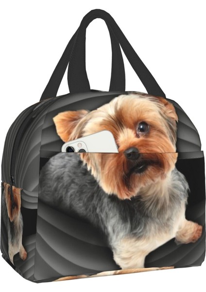 No.2 Tarzı 22X20X13CM Sadece Yorkies'i Seven Bir Kız Termal Yalıtımlı Öğle Yemeği Çantası Yorkshire Terrier Yeniden Kullanılabilir Öğle Yemeği Kabı Çok Fonksiyonlu Yiyecek Kutusu (Yurt Dışından)