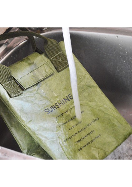 Haki Tarzı Kağıt Öğle Yemeği Çantası Su Geçirmez Yalıtım Çantası Uzatmak ve Kalınlaşmak Alüminyum Folyo Japon Çanta Ofis Çalışanı Öğrenci (Yurt Dışından) modelleri