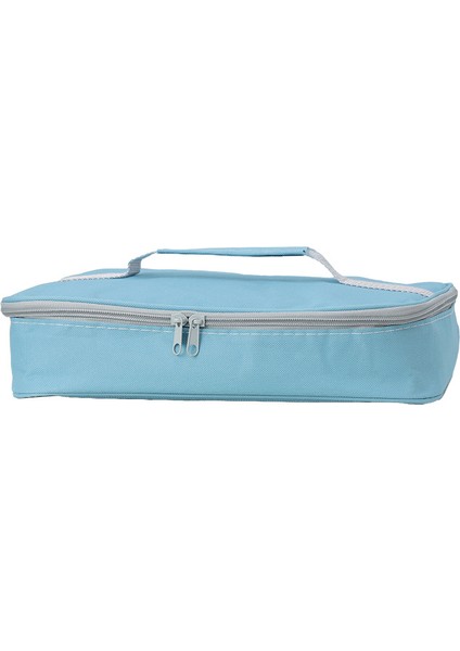 Mavi Stil 26X20X9CM Dikdörtgen Taşınabilir Termal Yemek Kabı Çantası Su Geçirmez Yalıtımlı Gıda Bento Saklama Kabı Soğutucu Çanta Çanta Seyahat Için (Yurt Dışından)