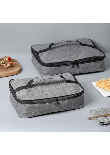 Mavi Stil 26X20X9CM Dikdörtgen Taşınabilir Termal Yemek Kabı Çantası Su Geçirmez Yalıtımlı Gıda Bento Saklama Kabı Soğutucu Çanta Çanta Seyahat Için (Yurt Dışından) modelleri