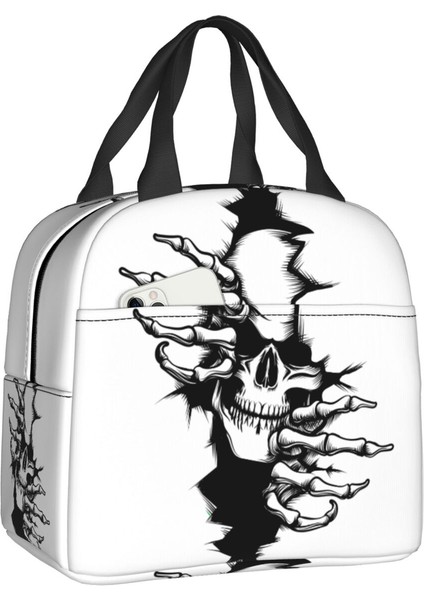 No.20 Tarzı 22X20X13CM Kafatası Yalıtımlı Öğle Yemeği Çantası Okul Ofis Için Yeniden Kullanılabilir Termal Soğutucu Yemek Kabı Kadın Çocuk Gıda Konteyner Bez Çantalar (Yurt Dışından)