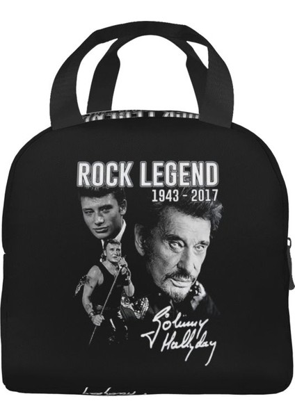 No.2 Tarzı 22X20X10CM Johnny Hallyday Yalıtımlı Öğle Yemeği Çantası Kadınlar Için Sızdırmaz Fransa Rock Şarkıcısı Termal Soğutucu Bento Gişe Çalışma Okulu (Yurt Dışından)