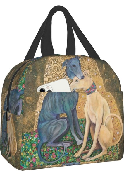 No.4 Stili 22X20X13CM Tazı Köpek Sanat Yalıtımlı Yemek Çantası Erkekler Kadınlar Için Whippet Sihthound Köpek Termal Soğutucu Yemek Kabı Okul Için (Yurt Dışından) fiyatları