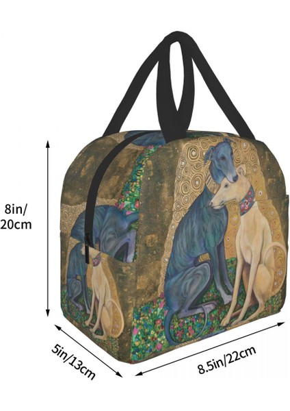 No.4 Stili 22X20X13CM Tazı Köpek Sanat Yalıtımlı Yemek Çantası Erkekler Kadınlar Için Whippet Sihthound Köpek Termal Soğutucu Yemek Kabı Okul Için (Yurt Dışından) indirimleri