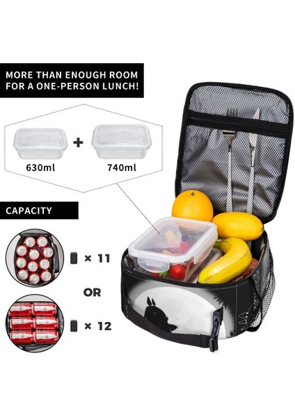 No.1 Stili 21X11X26CM Totoro Termal Yalıtımlı Öğle Yemeği Çantaları Seyahat Öğle Yemeği Soğutucu Için Taşınabilir Kutu Termal Öğle Yemeği Kutusu (Yurt Dışından) indirimleri