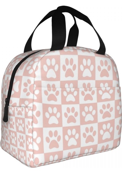 No.8 Tarzı 22X20X13CM Pet Köpek Paw Hayvan Ayak Izi Desen Yalıtımlı Öğle Yemeği Çantaları Kadınlar Için Taşınabilir Termal Soğutucu Gıda Yemek Kabı Çocuklar Okul Çocukları (Yurt Dışından)