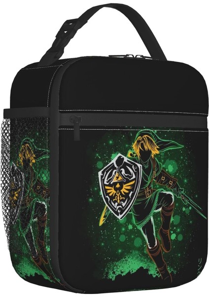 No.12 Tarzı 21X11X26CM Yeniden Kullanılabilir Yemek Kabı Kadın Sızdırmaz Video Oyunu Termal Soğutucu Gıda Yalıtımlı Öğle Yemeği Çantası Ofis Işi (Yurt Dışından)