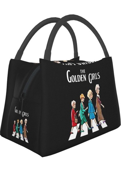 No.4 Stili 28X18X16,5CM Komik Sitcom Altın Kız Yalıtımlı Öğle Yemeği Çantası Kadınlar Için Su Geçirmez Dorothy Blanche Soğutucu Termal Bento Kutusu Çalışması (Yurt Dışından)
