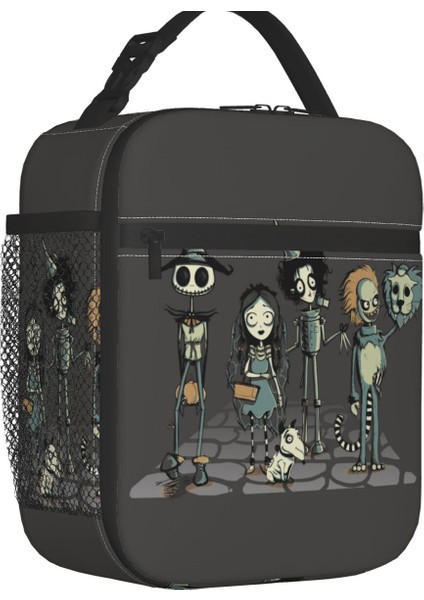 No.8 Tarzı 26X21X11CM Özel Beetlejuice Hayalet Öğle Yemeği Çantası Kadın Sıcak Soğutucu Yalıtımlı Öğle Yemeği Kutuları Çocuklar Için Okul (Yurt Dışından)