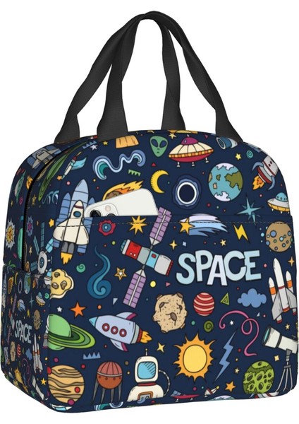 No.17 Tarzı 22X20X10CM Uzay Evren Güneş Gezegen Öğle Yemeği Çantası Soğutucu Sıcak Yalıtımlı Astronot Spaceman Yemek Kabı Kadınlar Çocuklar Için Okul Gıda Çantaları (Yurt Dışından) fiyatları