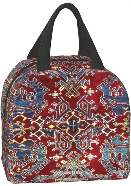 No.4 Stili 22X20X13CM Türk Farsça Bohemian Kilim Baskı Termal Yalıtımlı Öğle Yemeği Çantaları Geometrik Etortable Yemek Kabı Kamp Seyahat Için (Yurt Dışından) fırsatları