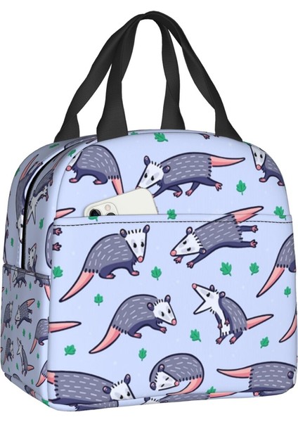 No.10 Stili 22X20X13CM Opossum Sevgililer Taşınabilir Öğle Yemeği Kutuları Kadın Çok Fonksiyonlu Hayvan Pet Termal Soğutucu Gıda Yalıtımlı Öğle Yemeği Çantası Ofis Çalışması (Yurt Dışından)