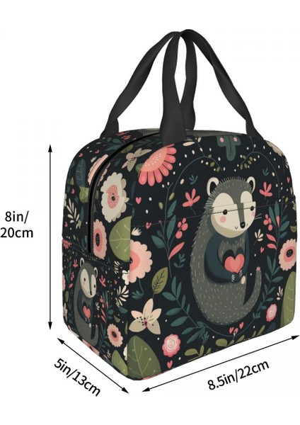 No.10 Stili 22X20X13CM Opossum Sevgililer Taşınabilir Öğle Yemeği Kutuları Kadın Çok Fonksiyonlu Hayvan Pet Termal Soğutucu Gıda Yalıtımlı Öğle Yemeği Çantası Ofis Çalışması (Yurt Dışından) indirimleri