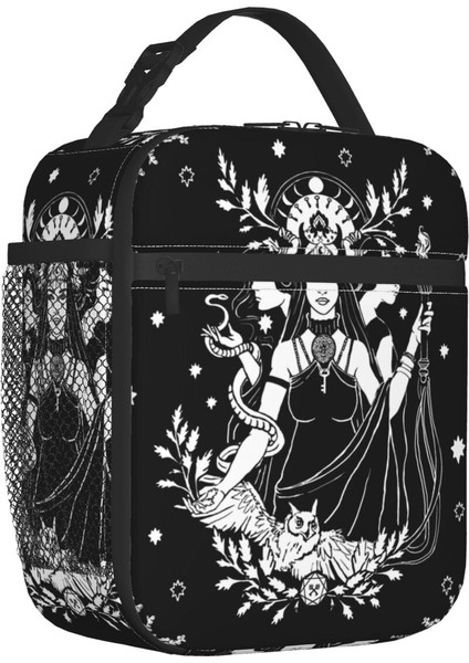 No.3 Tarzı 21X11X26CM Yarasalar Gece Termal Yalıtımlı Öğle Yemeği Çantası Kadın Cadılar Bayramı Goth Gizli Cadı Yemek Kabı Okul Için Açık Yiyecek Kutusu (Yurt Dışından)