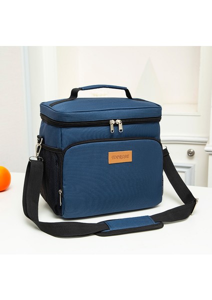 Siyah Stil Büyük Luoulder Çanta Kadın Erkek Oxford Tote Öğle Yemeği Kutusu Çantası Yalıtımlı Gıda Soğutucu Çanta (Yurt Dışından) fiyatları