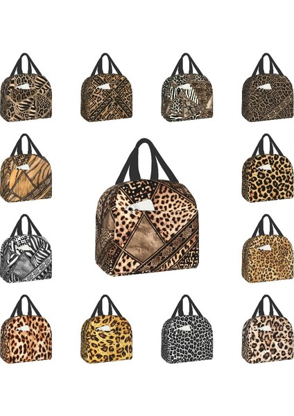 No.17 Tarzı 22X20X13CM Etnik Hayvan Süsler Leopar Baskı Öğle Yemeği Çantaları Kadın Termal Soğutucu Yalıtımlı Öğle Yemeği Kutuları Çocuklar Için Okul Torage Çantası (Yurt Dışından) fiyatları