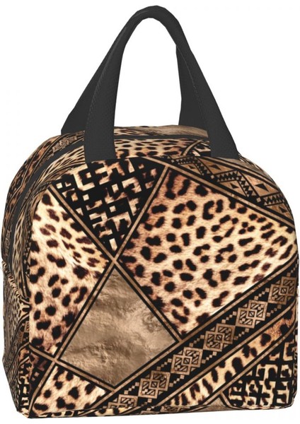 No.17 Tarzı 22X20X13CM Etnik Hayvan Süsler Leopar Baskı Öğle Yemeği Çantaları Kadın Termal Soğutucu Yalıtımlı Öğle Yemeği Kutuları Çocuklar Için Okul Torage Çantası (Yurt Dışından) fırsatları