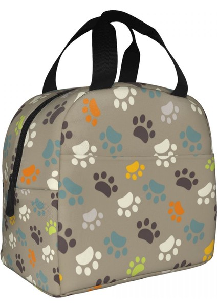 No.11 Tarzı 22X20X13CM Pet Köpek Paw Hayvan Ayak Izi Desen Yalıtımlı Öğle Yemeği Çantaları Kadınlar Için Taşınabilir Termal Soğutucu Gıda Yemek Kabı Çocuklar Okul Çocukları (Yurt Dışından) fiyatları
