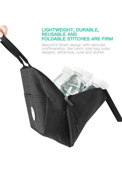 4FOOD043 Tarzı Öğle Yemeği Çantası Soğutucu Tote Taşınabilir Yalıtımlı Fermuar Termal Kanvas Çanta Gıda Unisex Seyahat Öğle Yemeği Kutusu Organizatör Çanta Gıda Baskı (Yurt Dışından) modelleri