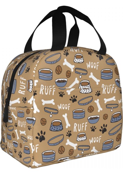 No.13 Tarzı 22X20X13CM Komik Köpek Paw Desen Termal Yalıtımlı Öğle Yemeği Çantası Kadın Yeniden Kullanılabilir Yemek Kabı Açık Çok Fonksiyonlu Yiyecek Kutusu (Yurt Dışından)