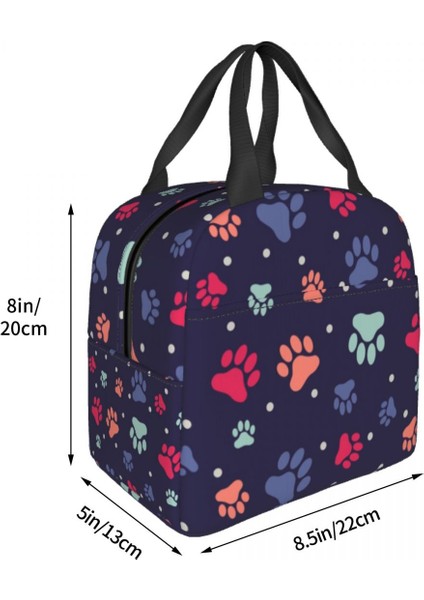 No.13 Tarzı 22X20X13CM Komik Köpek Paw Desen Termal Yalıtımlı Öğle Yemeği Çantası Kadın Yeniden Kullanılabilir Yemek Kabı Açık Çok Fonksiyonlu Yiyecek Kutusu (Yurt Dışından) fırsatları