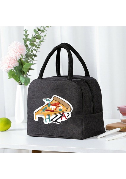 4FOOD031 Tarzı Öğle Yemeği Çantası Soğutucu Tote Taşınabilir Yalıtımlı Fermuar Termal Kanvas Çanta Gıda Unisex Seyahat Öğle Yemeği Kutusu Organizatör Çanta Gıda Baskı (Yurt Dışından)