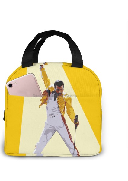 Siyah6 Tarzı Kadınlar Için Öğle Yemeği Çantası Freddie Mercury Bento Soğutucu Çanta Amerikan Kraliçesi Rock Grubu Termal Kahvaltı Yiyecek Kutusu Taşınabilir Seyahat (Yurt Dışından) modelleri