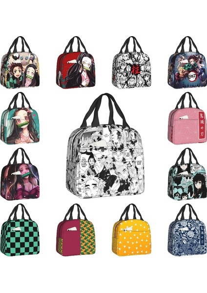No.1 Stili 22X20X13CM Özel Anime Kimetsu No Yaiba Öğle Yemeği Çantası Kadın Soğutucu Termal Yalıtımlı Öğle Yemeği Kutuları Yetişkin Ofis Için (Yurt Dışından) fiyatları