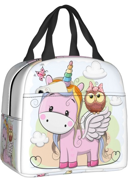 No.13 Tarzı 22X20X13CM Sevimli Unicorn ve Baykuş Yalıtımlı Öğle Yemeği Çantaları Çalışma Okulu Için Karikatür Taşınabilir Soğutucu Termal Bento Kutusu Kadın Çocuklar (Yurt Dışından)