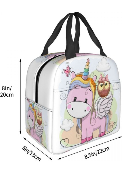 No.13 Tarzı 22X20X13CM Sevimli Unicorn ve Baykuş Yalıtımlı Öğle Yemeği Çantaları Çalışma Okulu Için Karikatür Taşınabilir Soğutucu Termal Bento Kutusu Kadın Çocuklar (Yurt Dışından)