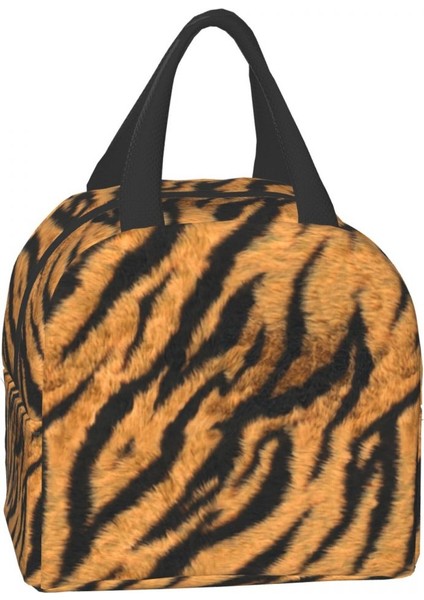 No.7 Tarzı 22X20X13CM Lüks Hayvan Derisi Kaplan Şerit Baskı Öğle Yemeği Çantası Erkek Kadın Soğutucu Termal Yalıtımlı Yemek Kabı Çocuklar Için Okul Gıda Çantaları (Yurt Dışından) fırsatları