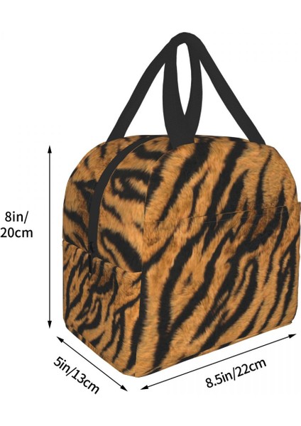 No.7 Tarzı 22X20X13CM Lüks Hayvan Derisi Kaplan Şerit Baskı Öğle Yemeği Çantası Erkek Kadın Soğutucu Termal Yalıtımlı Yemek Kabı Çocuklar Için Okul Gıda Çantaları (Yurt Dışından) indirimleri