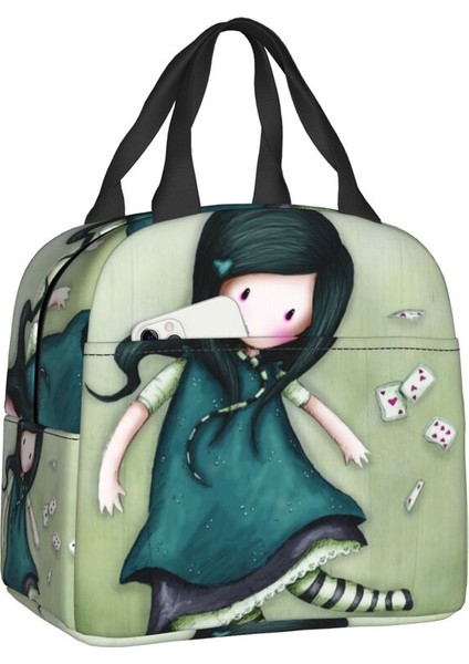 No.13 Tarzı 22X20X13CM Santoro Gorjuss Bebek Yalıtımlı Yemek Çantası Kadınlar Için Karikatür Kız Taşınabilir Soğutucu Termal Gıda Yemek Kabı Çalışma Okulu Seyahat (Yurt Dışından)