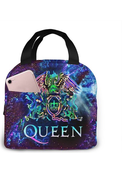 Siyah1 Tarzı Kadınlar Için Öğle Yemeği Çantası Freddie Mercury Bento Soğutucu Çanta Amerikan Kraliçesi Rock Grubu Termal Kahvaltı Yiyecek Kutusu Taşınabilir Seyahat (Yurt Dışından)
