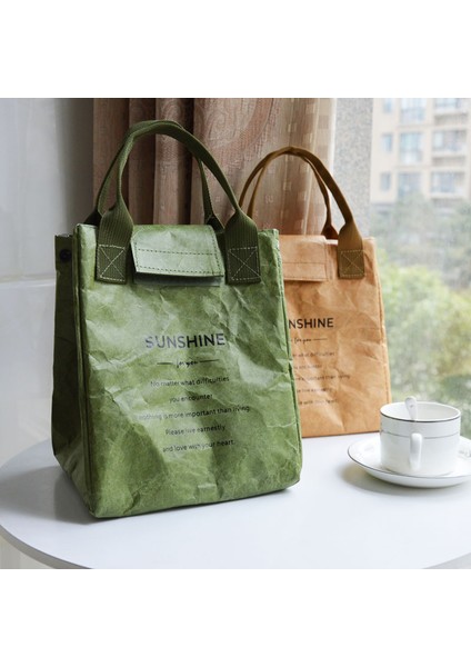 Kahverengi Tarzı Kağıt Öğle Yemeği Çantası Su Geçirmez Yalıtım Çantası Uzatmak ve Kalınlaşmak Alüminyum Folyo Japon Çanta Ofis Çalışanı Öğrenci (Yurt Dışından) fiyatları